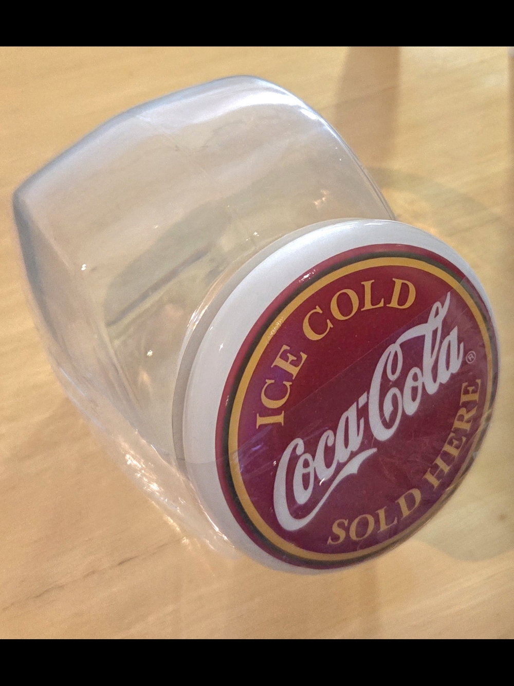 Vtg 90's Anchor Hocking Coca-Cola Candy/Cookie Jar Canister New